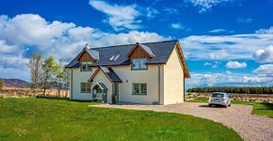 New build properties in the North of Scotland