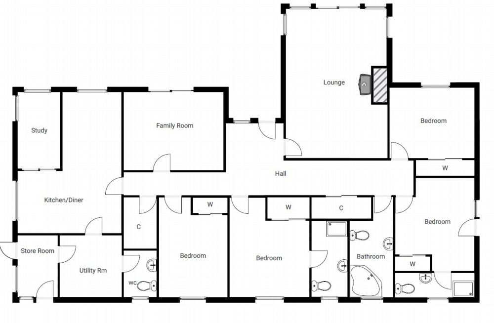 Floor plan of property