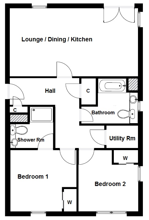 Floor plan of property