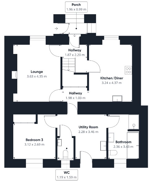 Floor plan of property