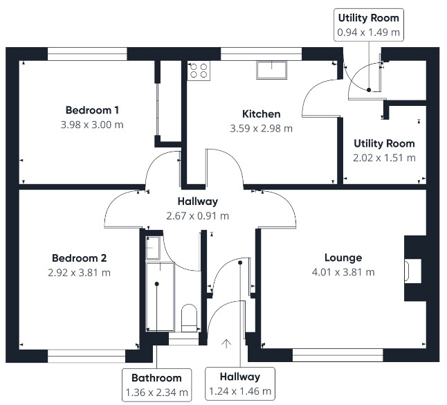Floor plan of property