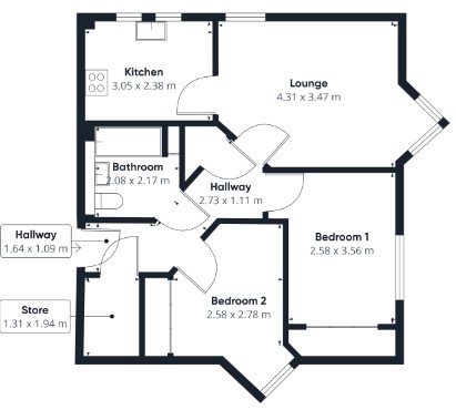 Floor plan of property